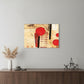Circular Abstract 1 White Framed Print Wall Art