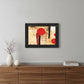 Circular Abstract 2 Black Framed Print Wall Art