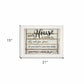 Our House is Lived In 2 White Framed Print Wall Art