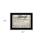 Our House is Lived In 3 Black Framed Print Wall Art