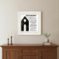 My Grandma White Framed Print Wall Art