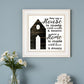 A Housee White Framed Print Wall Art