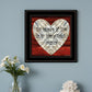 Measure of Love 2 Black Framed Print Wall Art
