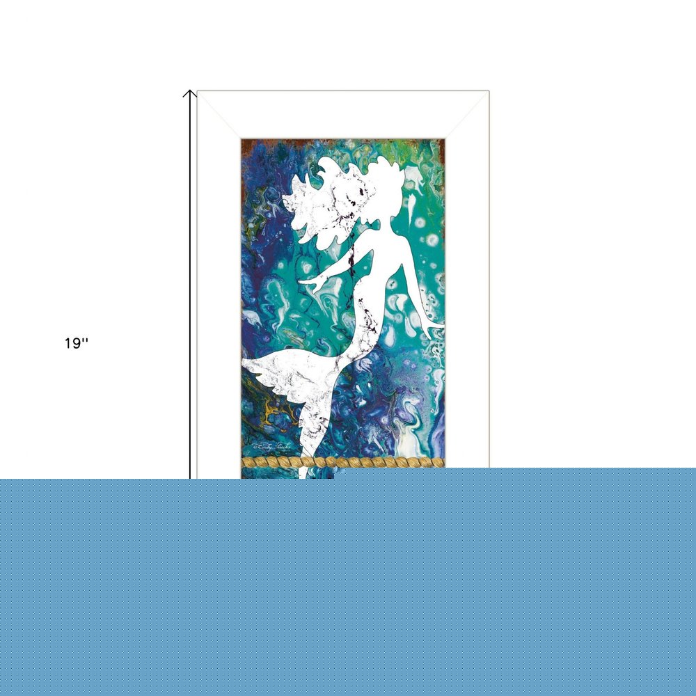 Under the Sea 1 White Framed Print Wall Art