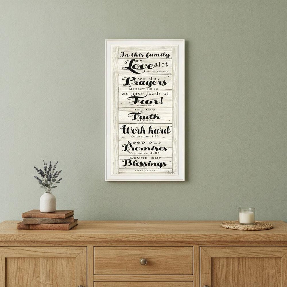 In this Family 1 White Framed Print Wall Art