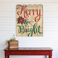 Merry and Bright Unframed Print Wall Art