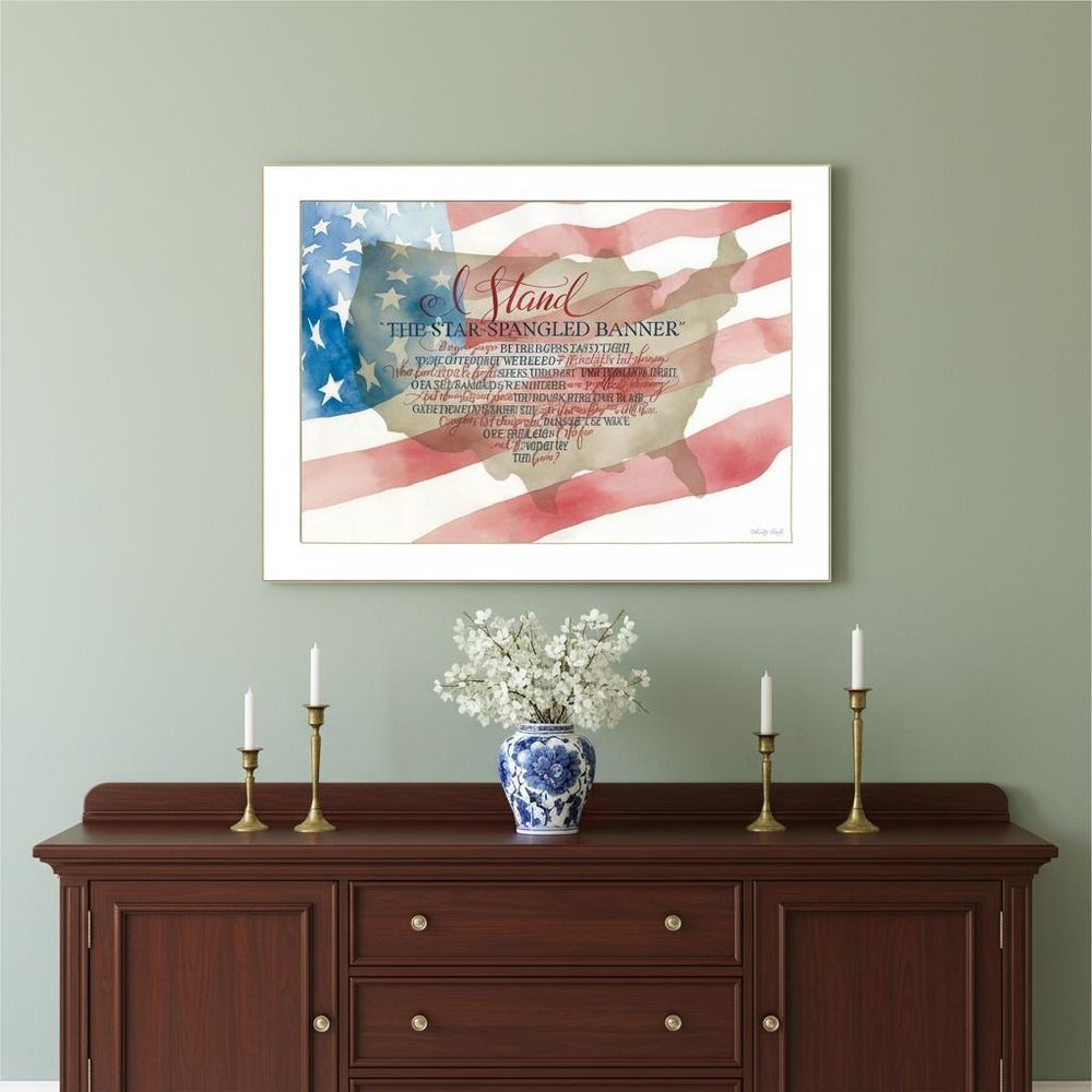 I Stand 2 White Framed Print Wall Art