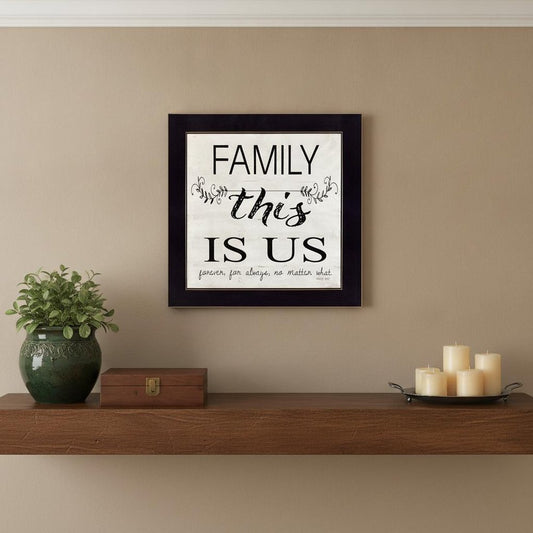 Family This is Us 1 Black Framed Print Wall Art