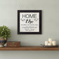 Home the Story of Who We Are Black Framed Print Wall Art