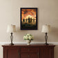 Bless Americas Heroes Black Framed Print Wall Art