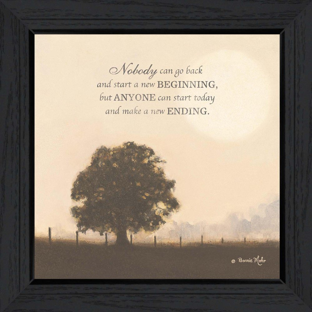 New Ending Black Framed Wall Art