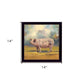 Piper the Pig Black Framed Print Wall Art