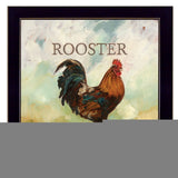 Raleigh the Rooster Black Framed Print Wall Art