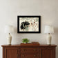 The Winter Robin 4 Black Framed Print Wall Art
