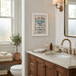 Bathroom Humor 1 White Framed Print Bathroom Wall Art