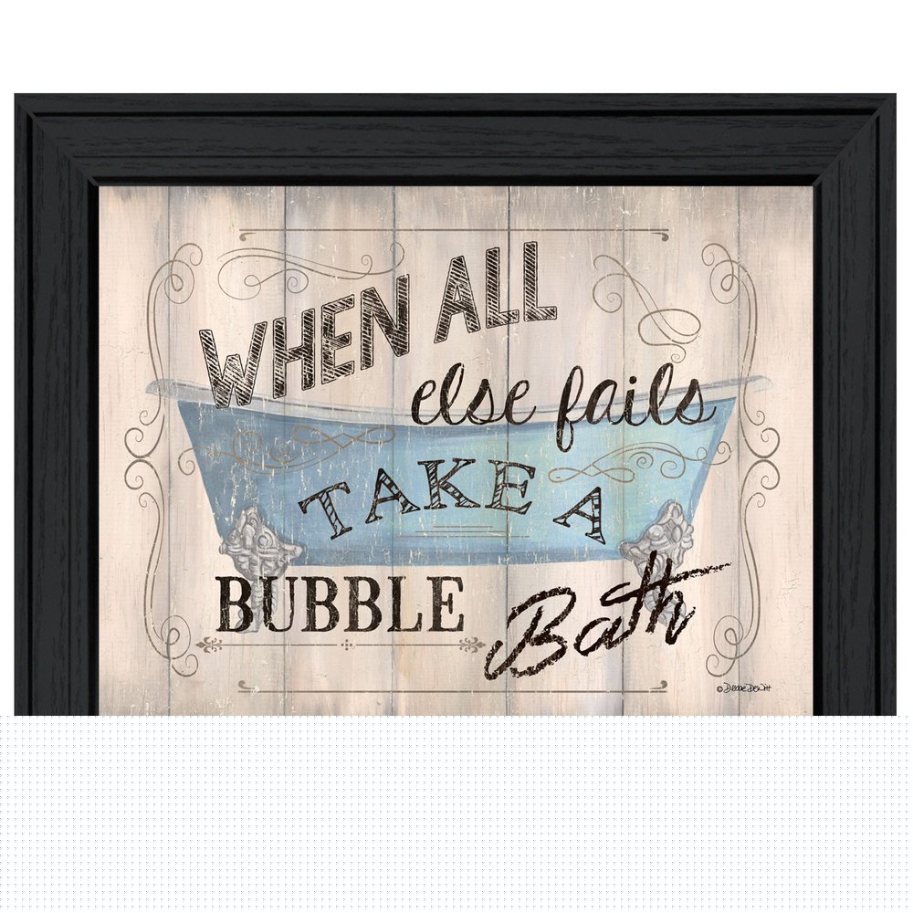 Bathroom Humor 4 Black Framed Print Bathroom Wall Art