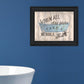 Bathroom Humor 4 Black Framed Print Bathroom Wall Art