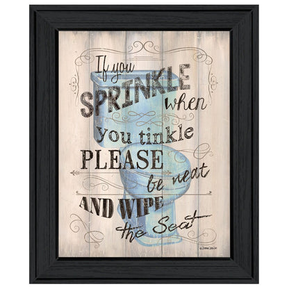 Bathroom Humor 6 Black Framed Print Bathroom Wall Art