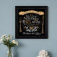 Around this Table Black Framed Print Wall Art