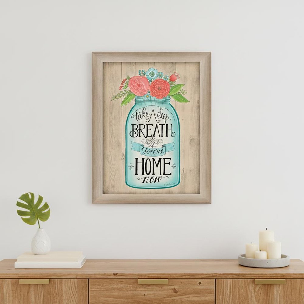 Youre Home Now Brown Framed Print Wall Art