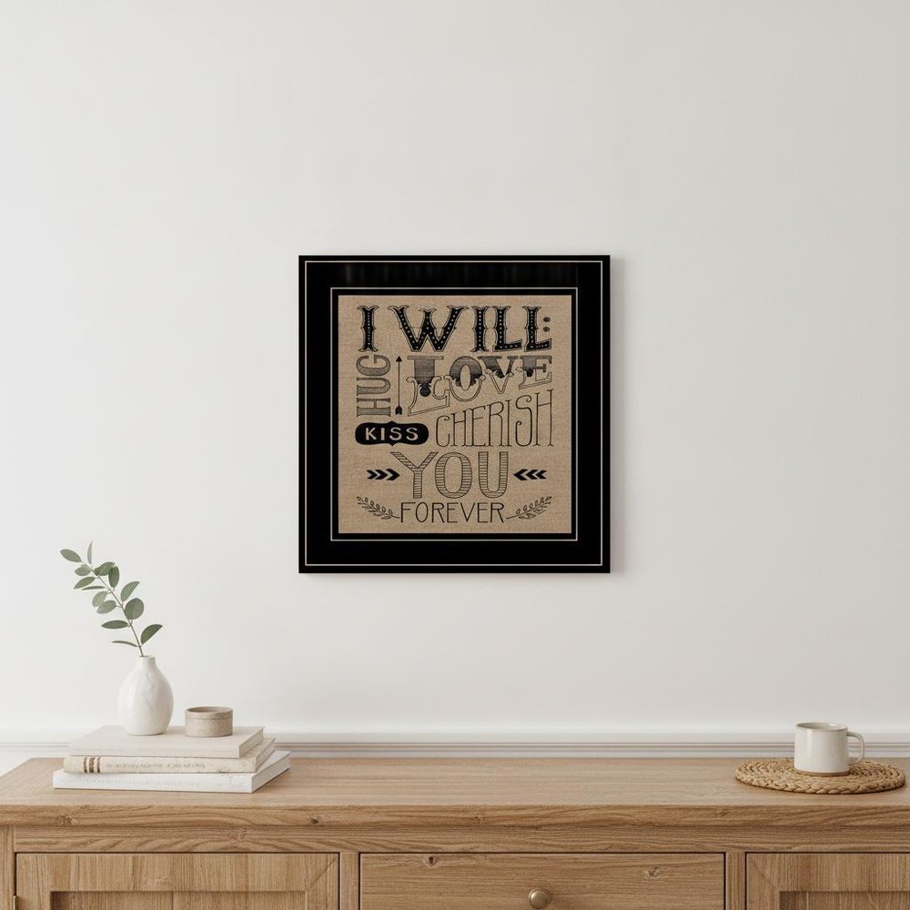 Forever 2 Black Framed Print Wall Art