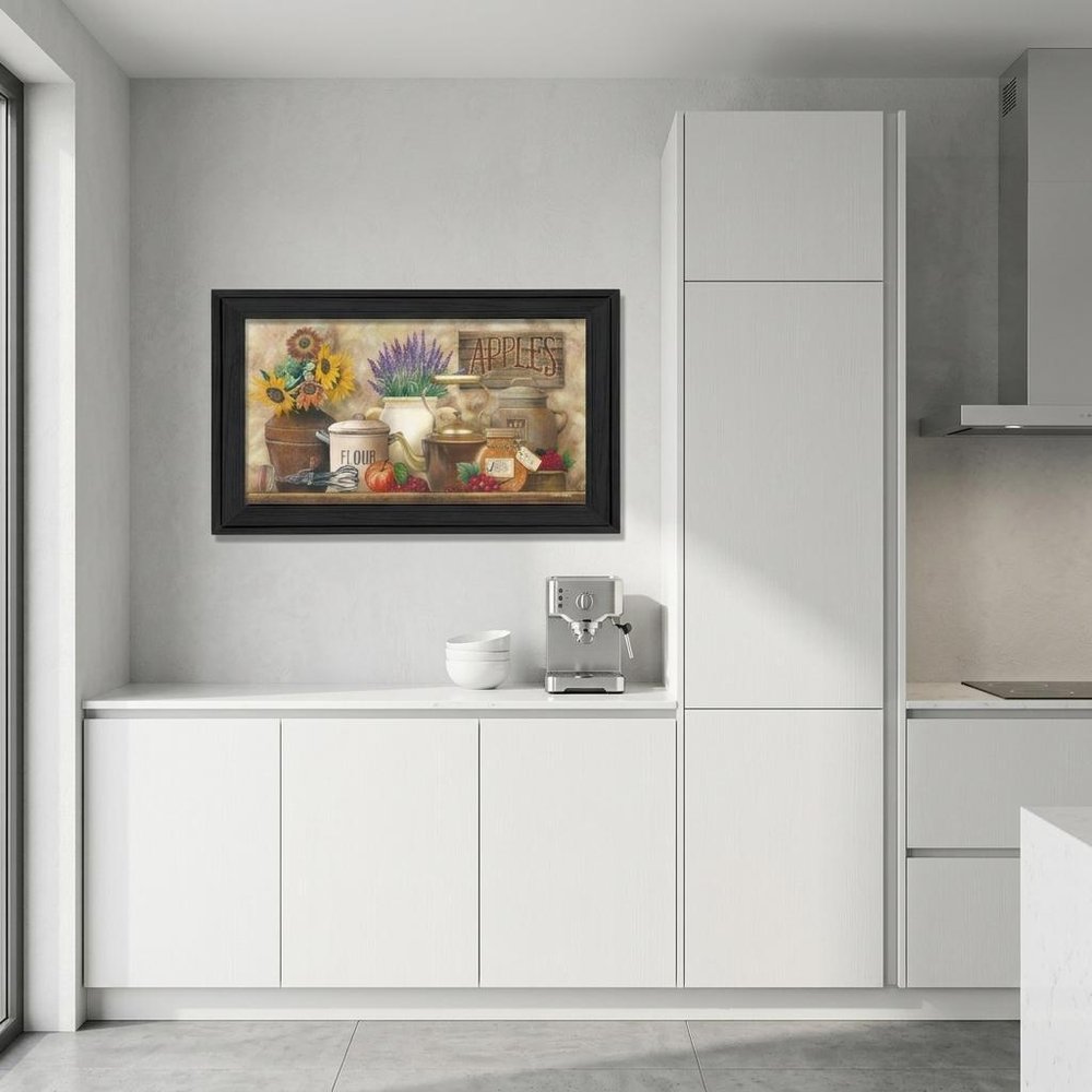 Antique Kitchen 3 Black Framed Print Kitchen Wall Art