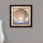Shell Black Framed Print Wall Art
