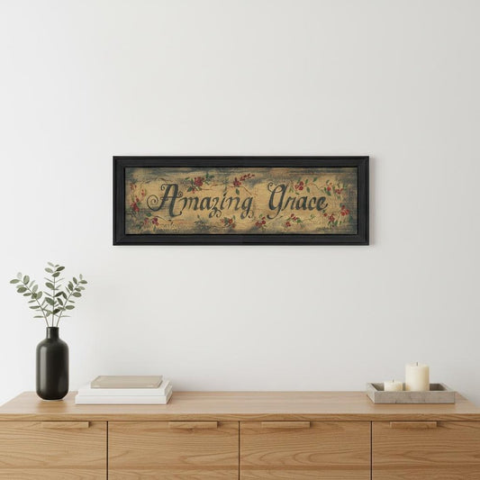 Amazing Grace 10 Black Framed Print Wall Art