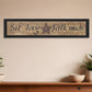 Sit Long Talk Much Black Framed Wall Art