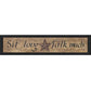 Sit Long Talk Much Black Framed Wall Art