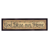 God Bless Our Home 1 Black Framed Print Wall Art