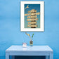 Beach Directional 2 White Framed Print Wall Art