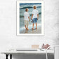 Going Fishing White Framed Print Wall Art