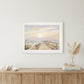 Ponce Inlet Jetty Sunrise 2 White Framed Print Wall Art