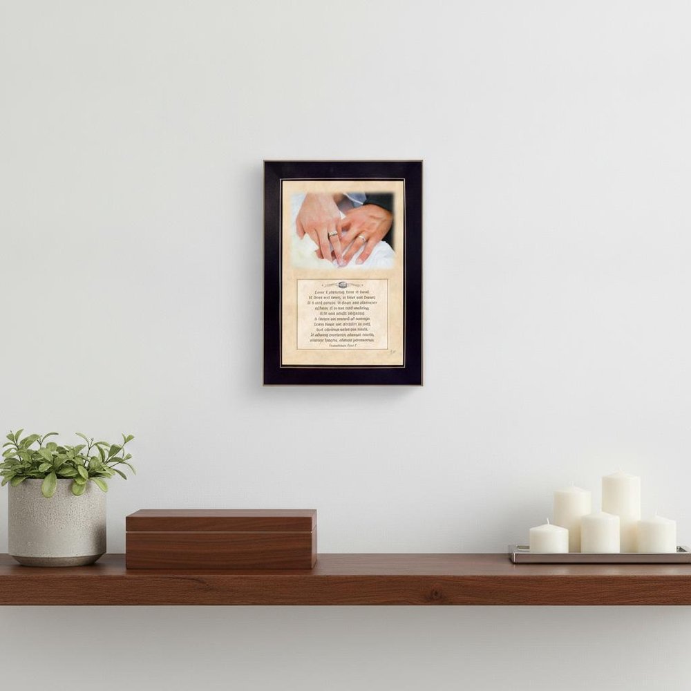 Love 2 Black Framed Print Wall Art