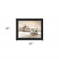 Bringing Home the Tree 1 Black Framed Print Wall Art