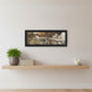 Lounging Black Framed Print Wall Art