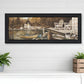 Lounging Black Framed Print Wall Art