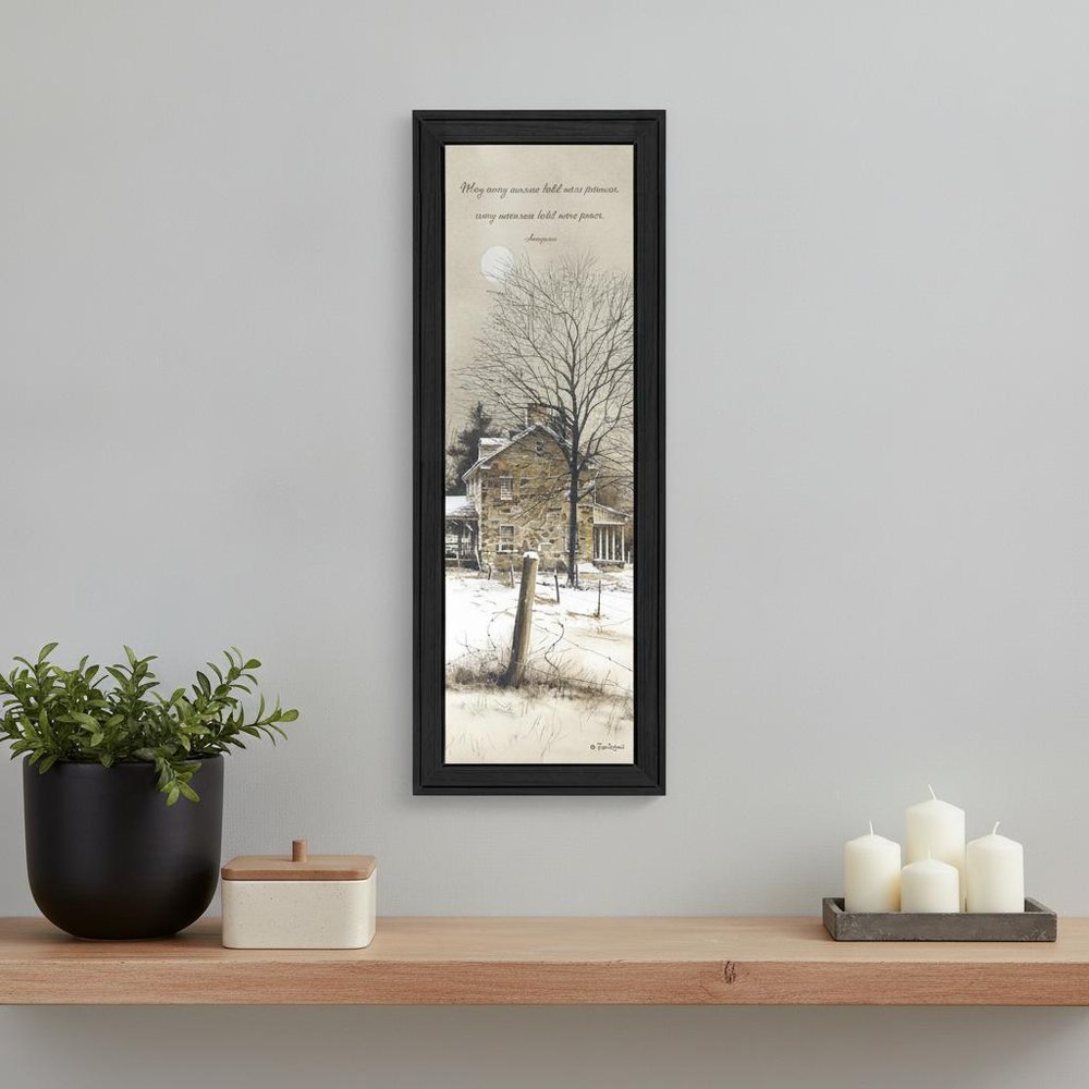 Promise And Peace Black Framed Print Wall Art