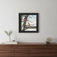 A View from Above Black Framed Print Wall Art
