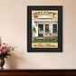 Welcome to Our Home 1 Black Framed Print Wall Art