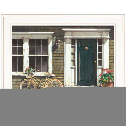 Parked Out Front 1 White Framed Print Wall Art