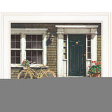 Parked Out Front 1 White Framed Print Wall Art