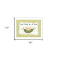 Two Peas in a Pod White Framed Print Wall Art