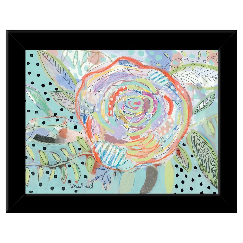 Bloom for Yourself 4 Black Framed Print Wall Art
