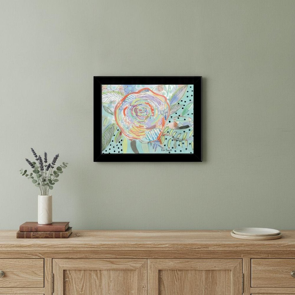 Bloom for Yourself 4 Black Framed Print Wall Art