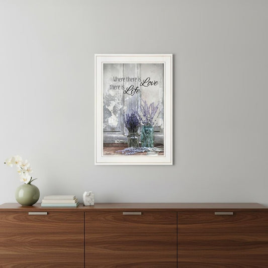 Where There is Love 2 White Framed Print Wall Art