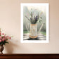Lavender Watering Can 2 White Framed Print Wall Art