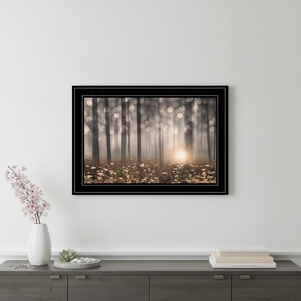Enchanted Morning 2 Black Framed Print Wall Art