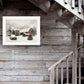 Farmhouse Christmas 1 White Framed Print Wall Art